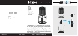 Instrukcja Haier HCH5B1 001 Rozdrabniacz kuchenny