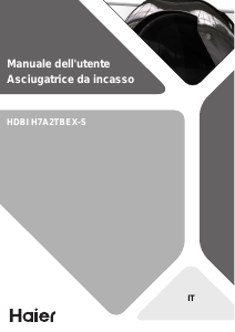 Manuale Haier HDBI H7A2TBEX-S Asciugatrice