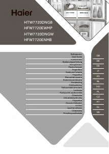 Handleiding Haier HTR7720DNGW Koel-vries combinatie