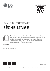 Mode d’emploi LG RH9V76WH Sèche-linge
