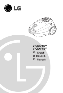 Mode d’emploi LG V-CD604STR Aspirateur