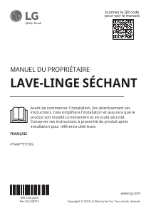 Mode d’emploi LG F964R56MBRS Lave-linge séchant