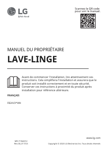 Mode d’emploi LG F82AV35MB Lave-linge