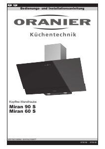 Bedienungsanleitung Oranier Miran 90 S Dunstabzugshaube