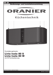 Bedienungsanleitung Oranier Livia Isola 80 W Dunstabzugshaube