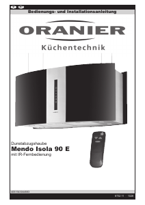 Bedienungsanleitung Oranier Mendo Isola 90 E Dunstabzugshaube