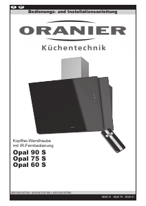 Bedienungsanleitung Oranier Opal 60 S Dunstabzugshaube