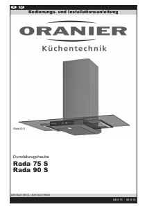 Bedienungsanleitung Oranier Rada 75 S Dunstabzugshaube