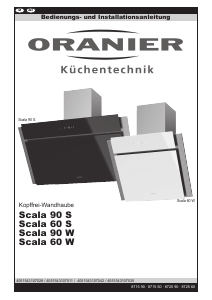 Bedienungsanleitung Oranier Scala 60 S Dunstabzugshaube