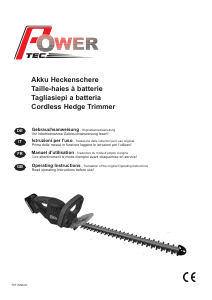 Bedienungsanleitung Powertec AHS 2051 Heckenschere