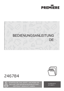 Bedienungsanleitung Premiere 246784 Geschirrspüler