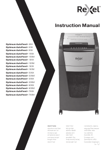 Handleiding Rexel Optimum AutoFeed+ 750M Papiervernietiger