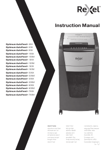 Manual Rexel Optimum AutoFeed+ 600X Destruidora de papel