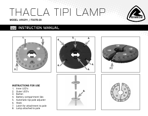 Handleiding Robens Thacla Tipi Lamp