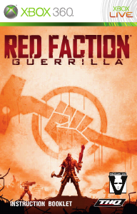 Manual Microsoft Xbox 360 Red Faction - Guerilla