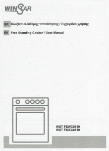 Manual Winstar WST FSWC6519 Range