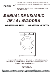Manual Nevir NVR-4780INA 8K 1400B Washing Machine
