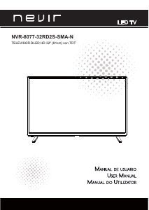 Manual Nevir NVR-8077-32RD2S-SMA-N LED Television