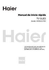 Manual de uso Haier H65S9UGPRO Televisor de OLED