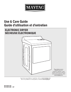 Mode d’emploi Maytag MEDB755DW Sèche-linge