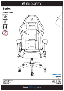 Manual Endorfy EY8A003 Scrim Cadeira de escritório