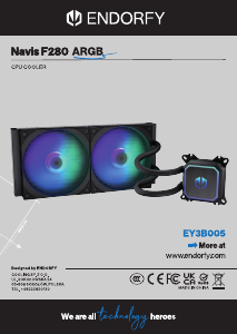 Manual de uso Endorfy EY3B005 Navis F280 ARGB Enfriador de CPU