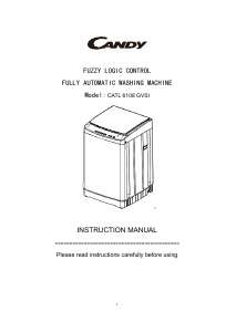 Manual Candy CATL 6108 GVSI Washing Machine