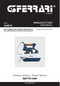 Manual de uso G3 Ferrari G40019 Getto-Vap Plancha
