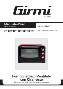 Manual Girmi FE60 Forno
