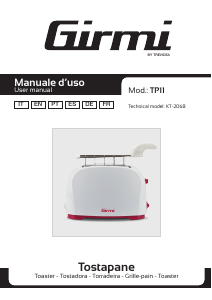 Manual Girmi TP1103 Toaster