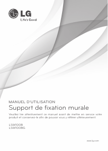 Mode d’emploi LG LSW100BG Support mural