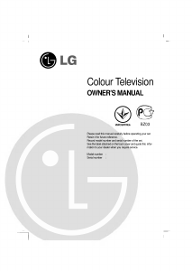 Manual LG 29FX5BLX Television