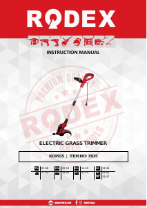 Manual Rodex RDX915 Grass Trimmer