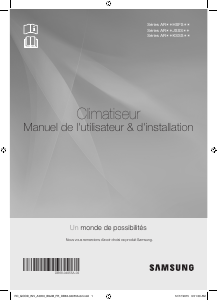 Mode d’emploi Samsung AR12KSSSTWK/JO Climatiseur