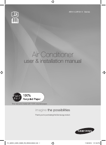 Manual Samsung AR12JVFSBWKNME Air Conditioner