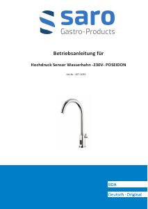 Bedienungsanleitung Saro POSEIDON Wasserhahn