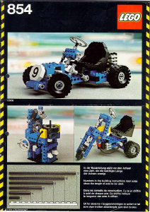 Instrukcja Lego set 854 Technic Gokart