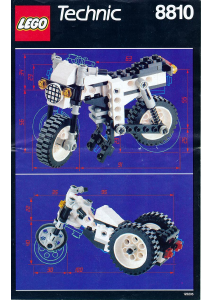Handleiding Lego set 8810 Technic Dirt bike