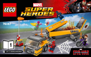 Mode d’emploi Lego set 76067 Super Heroes Le demontage du camion-citerne