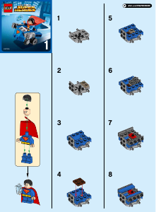 Instrukcja Lego set 76068 Super Heroes Mighty Micros Superman kontra Bizarro