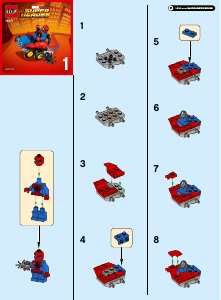 Manual Lego set 76071 Super Heroes Mighty Micros Spider-Man vs. Scorpion