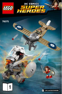 Manual Lego set 76075 Super Heroes Wonder Woman warrior battle