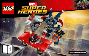 Kullanım kılavuzu Lego set 76077 Super Heroes Iron Man - Detroit Steel saldırısı