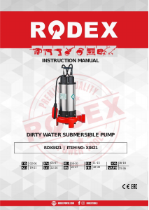 Manual Rodex RDX8421 Garden Pump