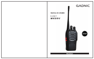 Manual de uso Gadnic KWALKI06 Walkie talkie