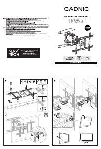 Manual de uso Gadnic SOP00006 Soporte de pared