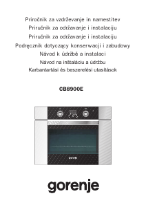 Manuál Gorenje CB8900E Trouba