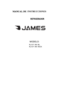 Manual de uso James RJ 571 INV BL Frigorífico combinado