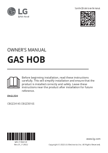 Manual LG CBGZ3016S Hob