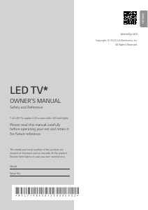 Manual LG 55UR74006LB LED Television